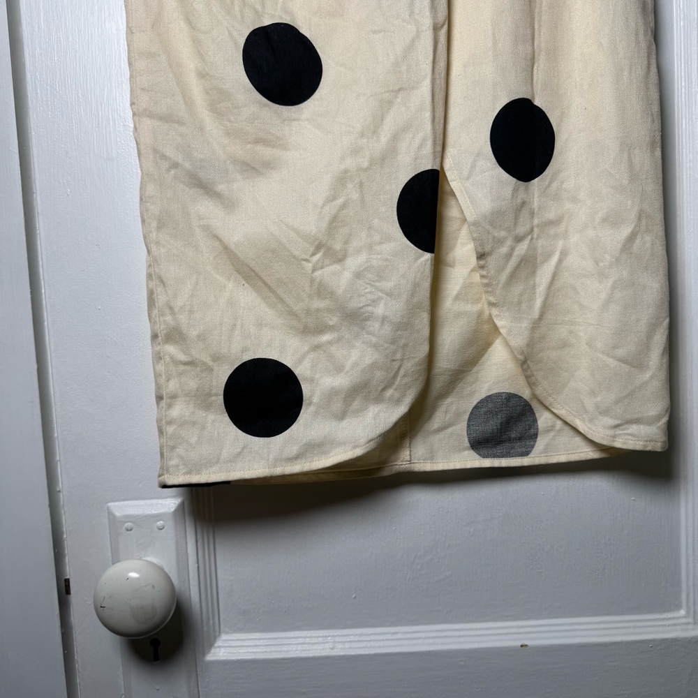 Future Collective x Jenny K. Lopez Faux Wrap Polkadot Midi Skirt Size 00 - Picture 8 of 13